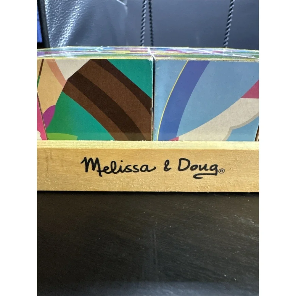 Melissa & Doug‎ Princess/Faries Cube Puzzle 16 Pieces Wood Blocks, 6 Puzzles